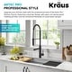 preview thumbnail 99 of 122, Kraus Artec 2-Function Commercial Pulldown Pot Filler Kitchen Faucet
