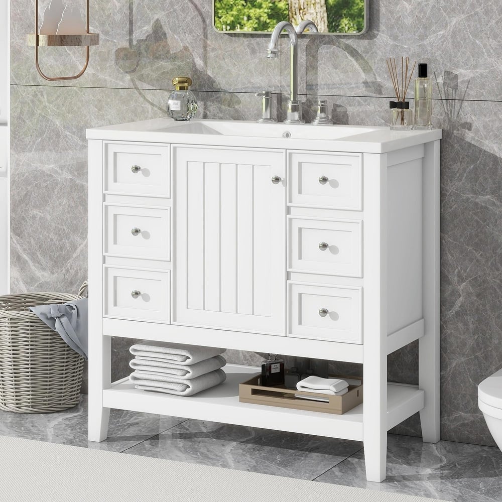36" Bathroom Vanity with Sink Combo