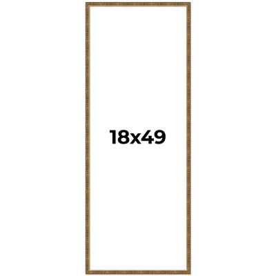 18x49 Frame Gold Picture Frame - Complete Modern Photo Frame Includes