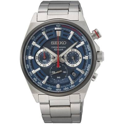 Seiko Men's Chronograph Blue Dial Watch - SSB407 - 6 (36)