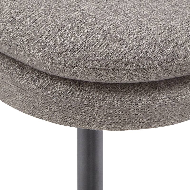 Saki Iron Grey Finish Chenille Fabric 5-Piece Dining Set by iNSPIRE Q Modern