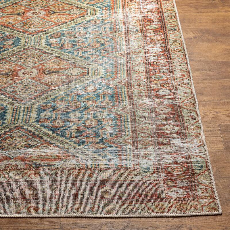 Mr. Kate Hilo Distressed Vintage Washable Area Rug