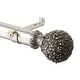 preview thumbnail 7 of 5, InStyleDesign Eden 1.5 inch Adjustable Curtain Rod 115 to 165 inch - satin nickel