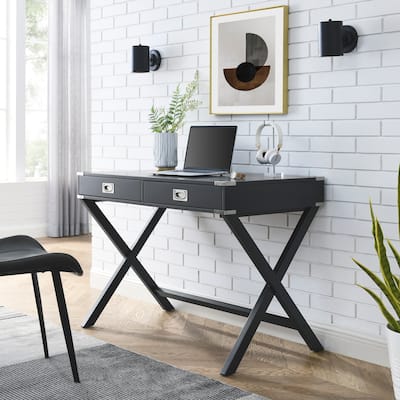 Computer Desk with Storage, Solid Wood Desk with Drawers, Modern Study Table for Home Office,Small Writing