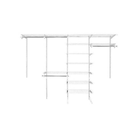 Rubbermaid FastTrack 6 to 10 Ft Wire Closet Configuration Storage Kit (3 Pack) - 51