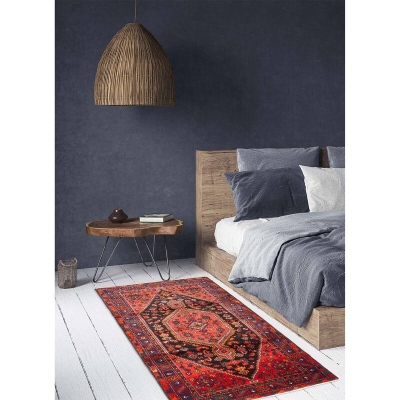 ECARPETGALLERY Hand-knotted Anadol Black Wool Rug - 4'7 x 7'10