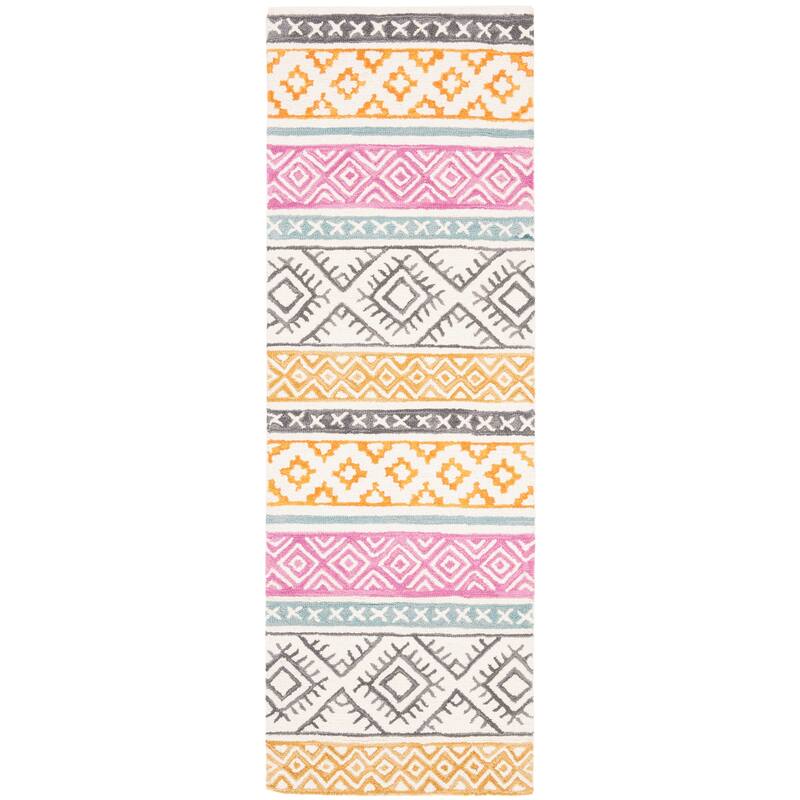 SAFAVIEH Handmade Micro-Loop Sigourney Wool Rug