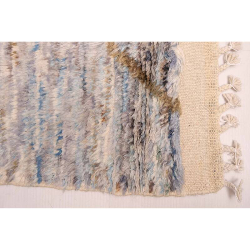 ECARPETGALLERY Hand-knotted Pak Finest Marrakesh Light Blue Wool Rug - 9'3 x 11'11