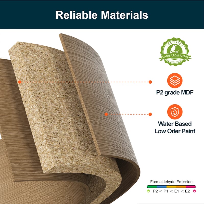 Modern Storage Cabinet with 2 Doors, 3 Drawers & Framed Edge Design - N/A