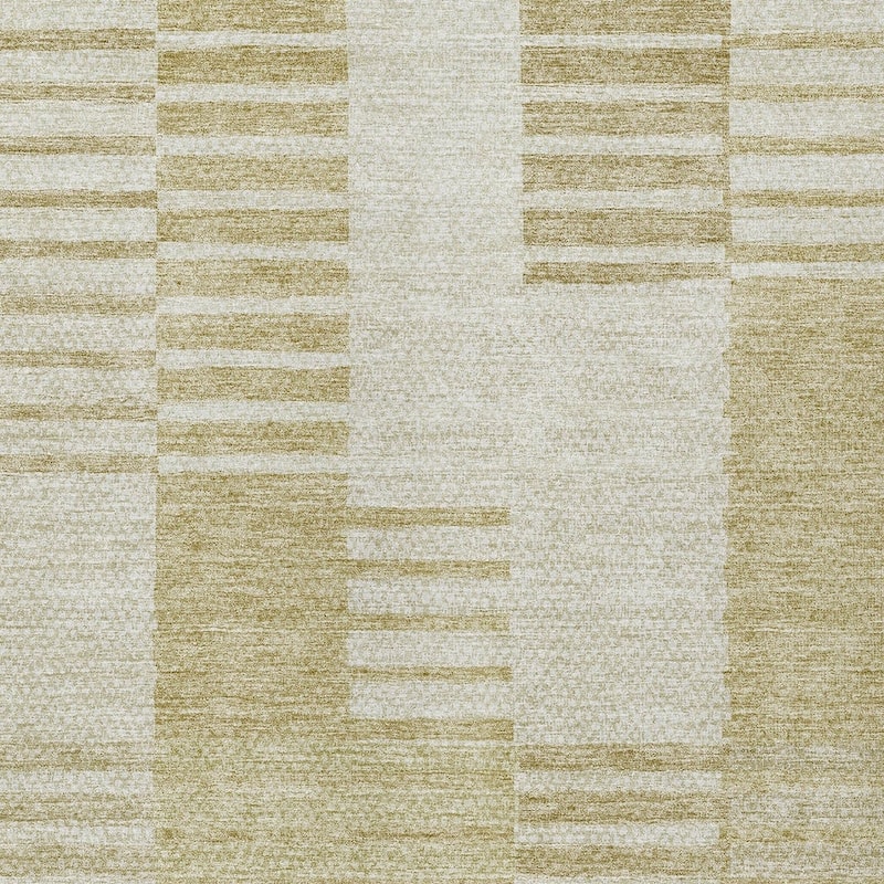 HomeRoots Striped Transitional Rectangle Outdoor Rug