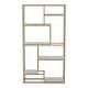 preview thumbnail 3 of 6, Kinnego Contemporary 6-Shelf Metal Bookcase by Furniture of America