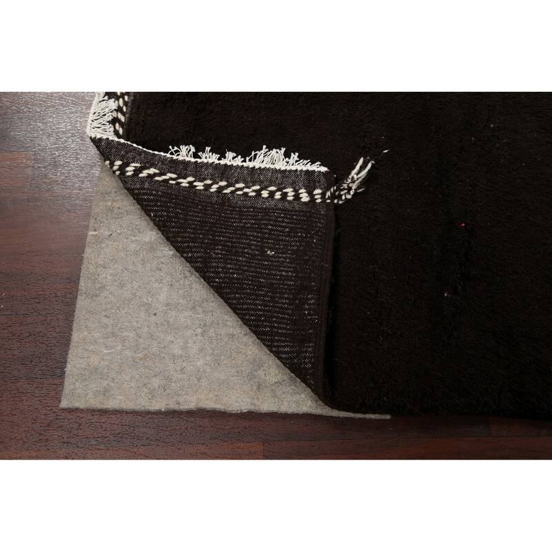 Modern Moroccan Oriental Area Rug Wool Hand-knotted Office Carpet - 5'3" x 9'0"