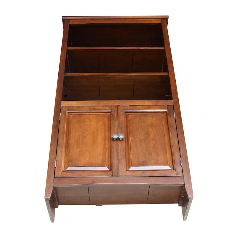 Solid Wood 60" Shaker Bookcase