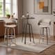 Option Black Table & Gray PU Chairs