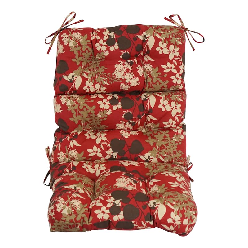 Multi-section Tufted Outdoor Seat/Back Chair Cushion (Multiple Sizes)