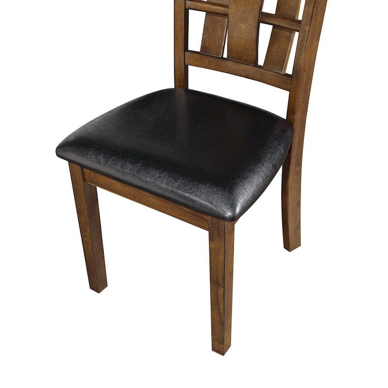 DTY Indoor Living Gunnison 6-Piece Dining Set with Bench, Brown Cherry