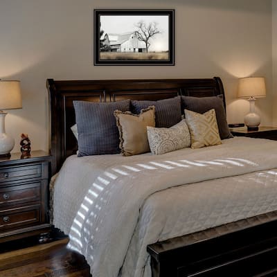 TrendyDecor4U Contemporary "Ohio Fields I" Framed Print Wall Art by Lori Deiter