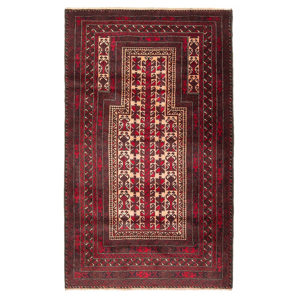 Teimani Beige Rug 3'0" x 5'1" - 3'0 x 5'1