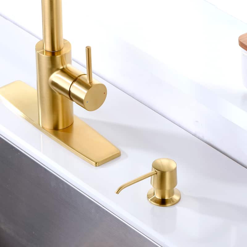 Luxier SC04-T Countertop Deck-Mount Metal Soap and Lotion Dispenser