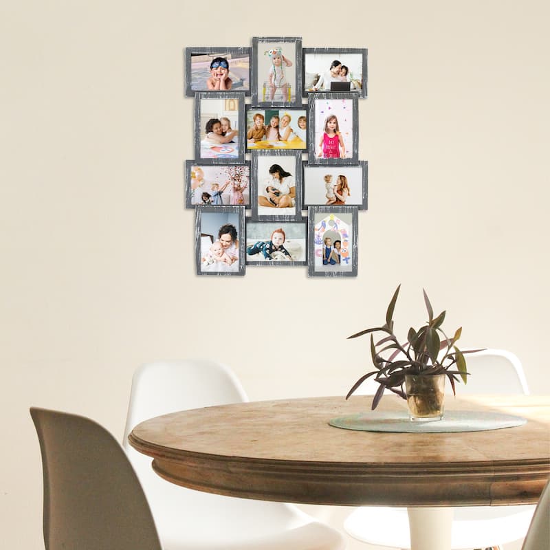 HELLO LAURA HELLO LAURA 12 Opening Decorative Wall Hanging Collage Puzzle Picture Photo Frame
