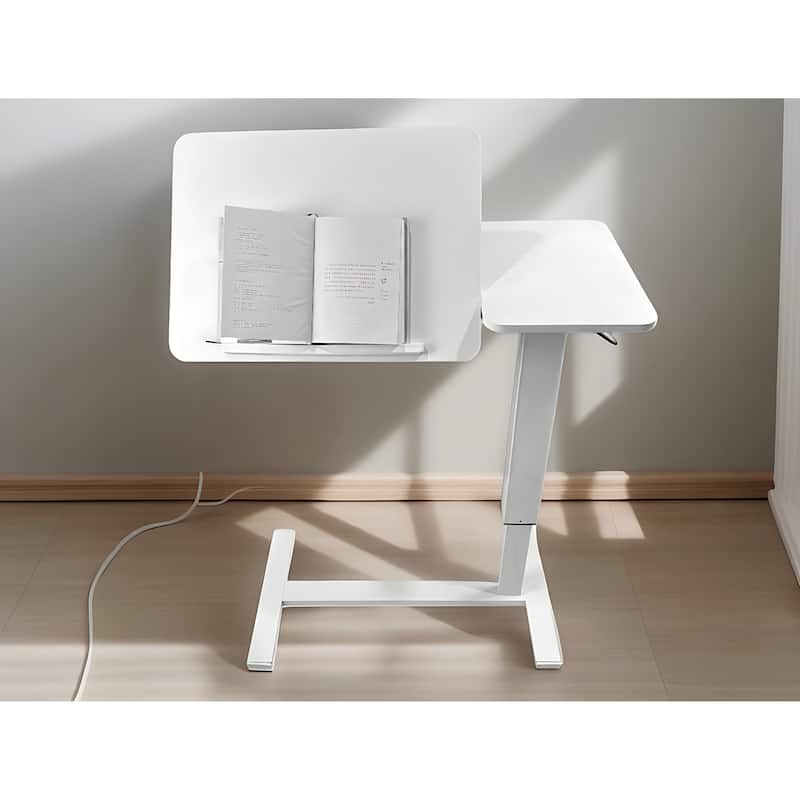 Mobile Rolling Laptop Stand Tilting bed Table Sofa Side Table with Wheels