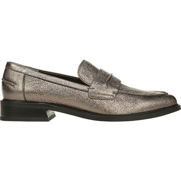 franco sarto metallic loafers