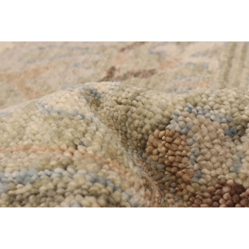 ECARPETGALLERY Hand-knotted Jules Serapi Olive Wool Rug - 9'1 x 11'10