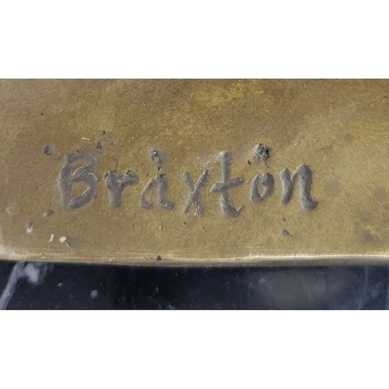 Mid Century Abstract Modern Family Genuine Solid Bronze By Braxton Sculpture