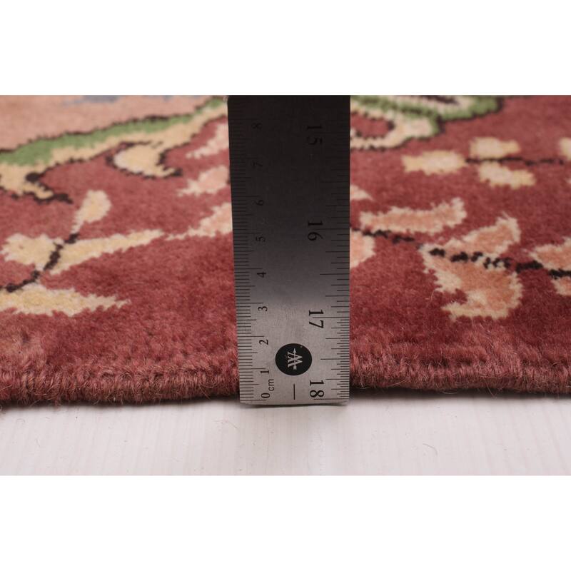 ECARPETGALLERY Hand-knotted Melis Vintage Green Wool Rug - 5'8 x 9'0