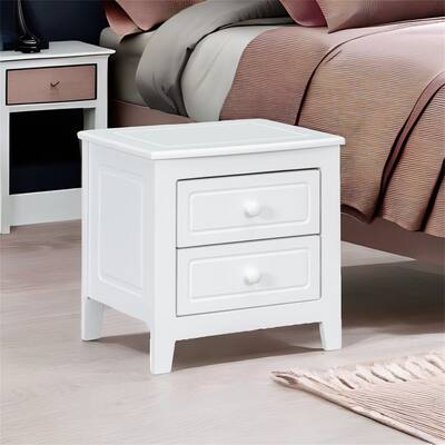 2-Drawer Nightstand for Bedroom