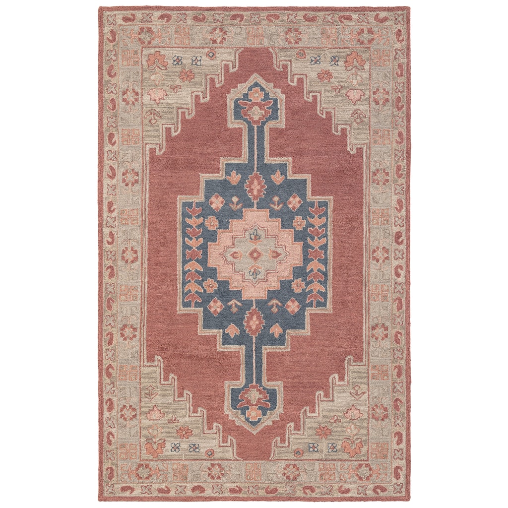 Terra by Obeetee Noble Sarah Red Rug