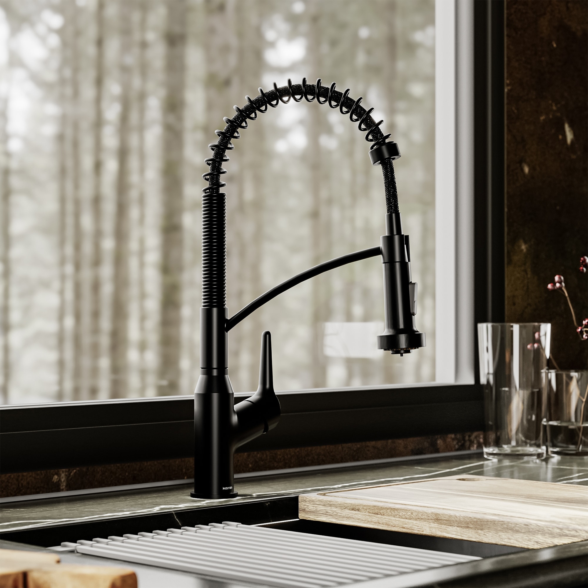 Karran Scottsdale Single-Handle Pull-Down Sprayer Kitchen Faucet