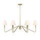 preview thumbnail 11 of 9, Golden Lighting 3690-LP IL Kennedy 6 Light 42" Wide Chandelier