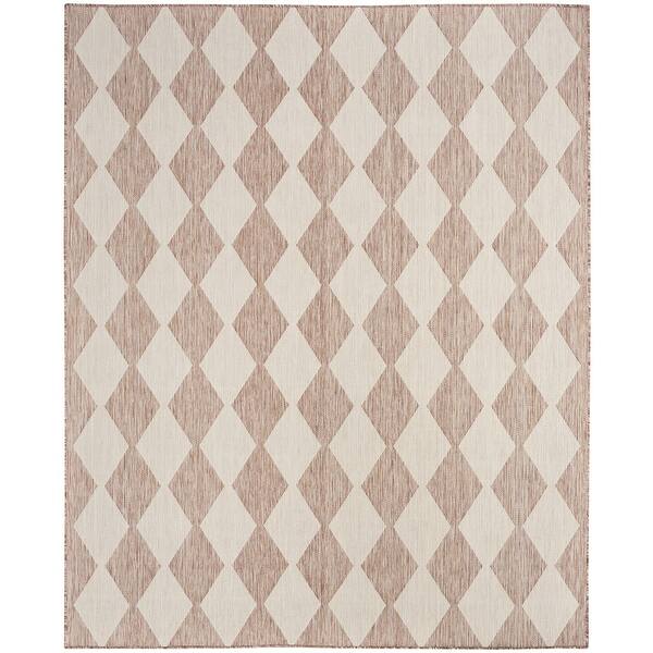 slide 2 of 4, Nourison Selerno Indoor/Outdoor Geometric Area Rug 5' x 7' - Beige