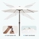 preview thumbnail 5 of 76, 9-ft Patio Market Umbrella with Tilting Pole, Waterproof & Breathable Canopy