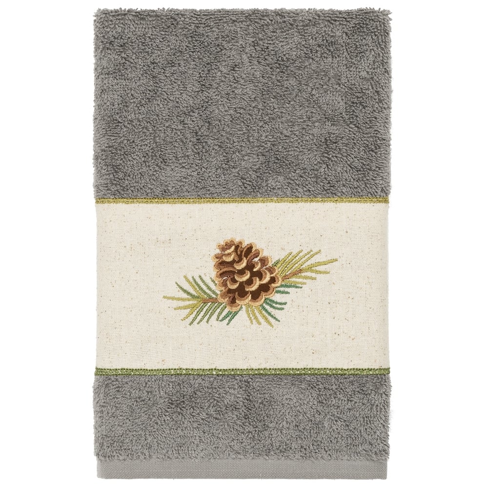 Authentic Hotel and Spa 100% Turkish Cotton Pierre Embellished Hand Towel