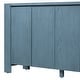 preview thumbnail 14 of 18, 4-door Storage Cabinet Navy Sideboard Buffet TV Cabinet Console Table
