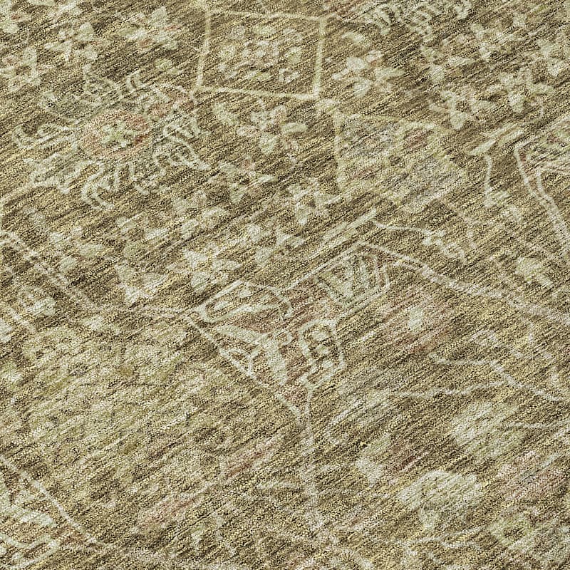 Machine Washable Indoor/ Outdoor Vintage Boho Chantille Rug