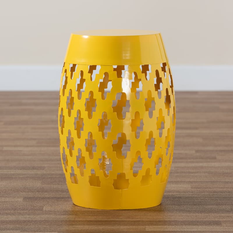 Branson Modern and Contemporary Metal Outdoor Side Table