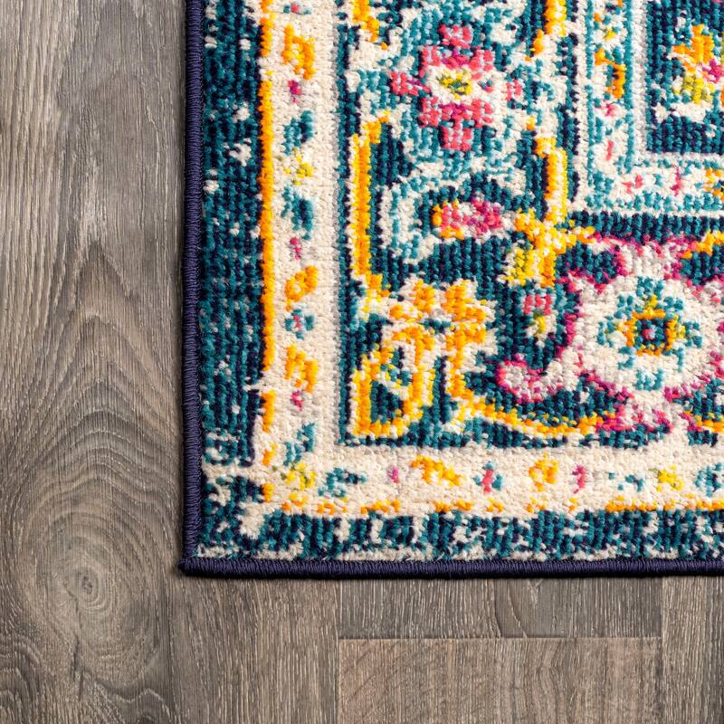 JONATHAN Y Audrey Geometric Medallion Area Rug