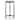Uttermost Eternity Iron & Glass Accent Table - 12 W  X 22.5 H X 12 D (in)