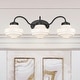 preview thumbnail 6 of 8, Golden Lighting Ingalls 3-light Vanity in Matte Black