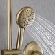preview thumbnail 24 of 44, Modland 5-Spray Shower System - 10" Rainfall, Pressure Balance Valve, Matte Black/Gold/Nickel