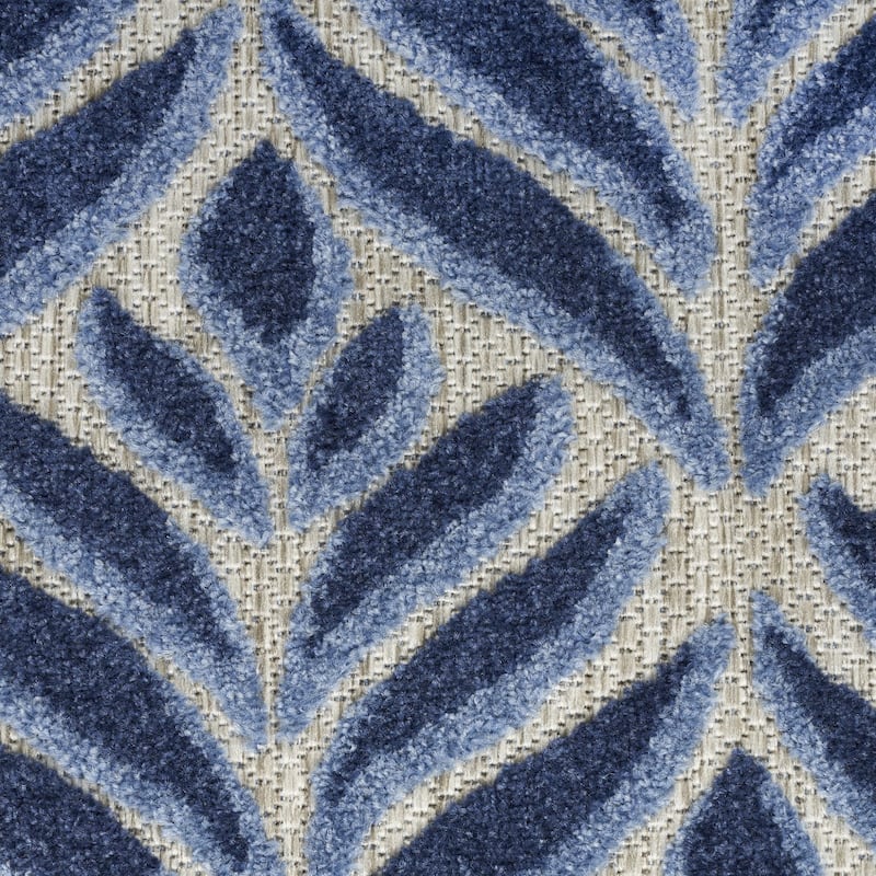 Alvami Graceful Floral Uv-Resistant Sleek Contemporary Outdoor Rug - 3' X 4'
