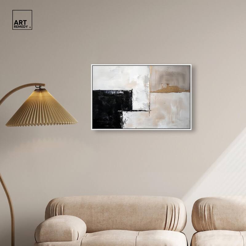 Black Dust and White Ash II Canvas by Art Remedy