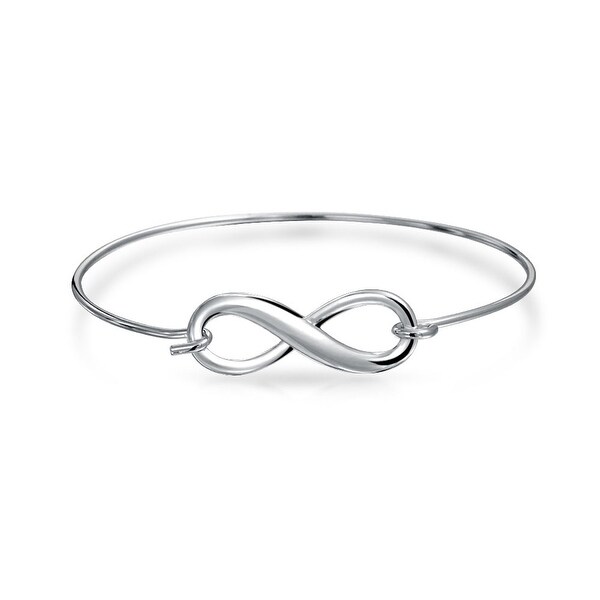 love knot bangle bracelet sterling silver