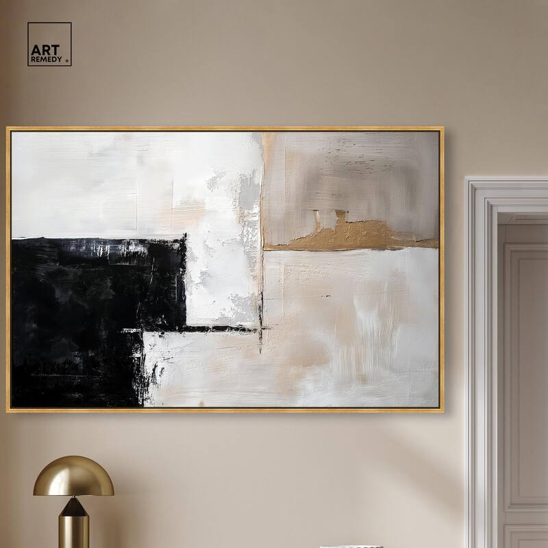 Black Dust and White Ash II Canvas by Art Remedy