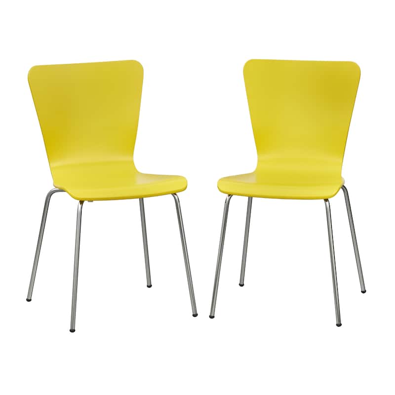 Simple Living Erie Chairs (Set of 2) - Yellow