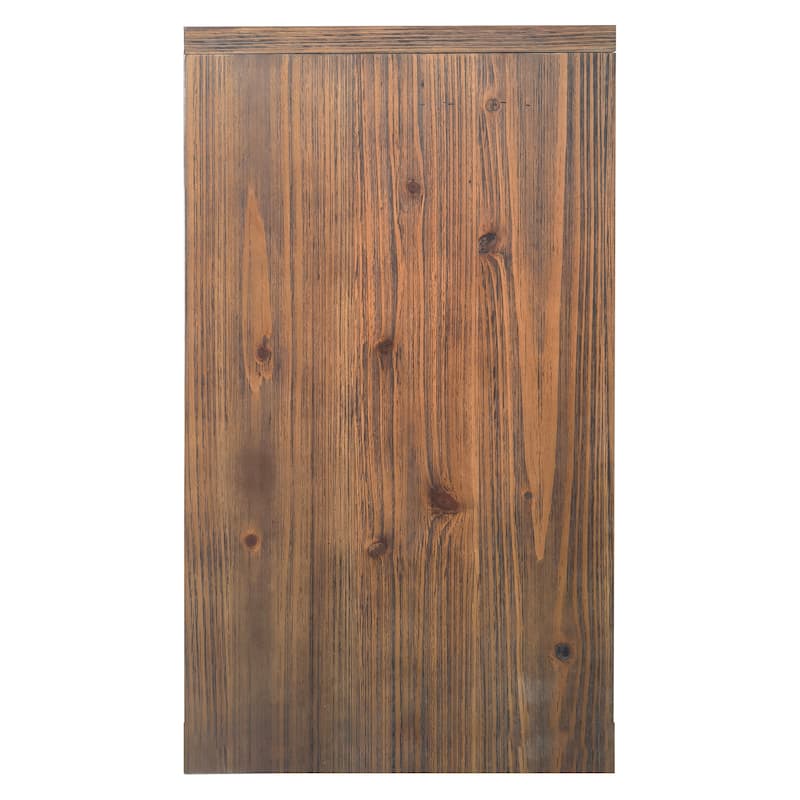 Wooden 4-Door Sideboard with Antique Finish, Ideal for Living Room, Kitchen, or Office Storage