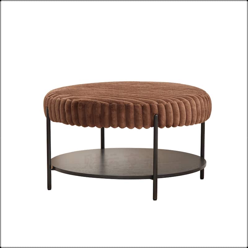 Upholstered Ottoman Coffee Table Foot Rest